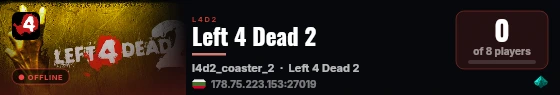 Left 4 Dead 2 live status badge