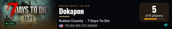 Dokapon live status badge