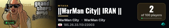 ||WarMan City|| IRAN || live status badge