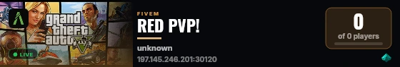 RED PVP! live status badge