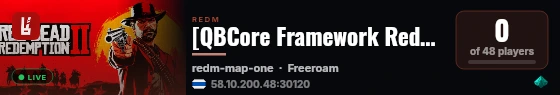 [QBCore Framework RedM] Ancient RP live status badge