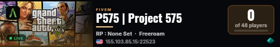 P575 | Project 575 live status badge