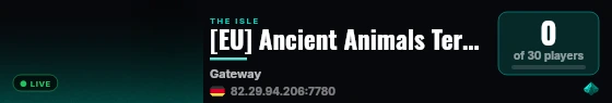 [EU] Ancient Animals Territory |NO RULES SERVER| live status badge