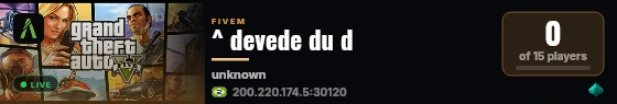 ^ devede du d live status badge