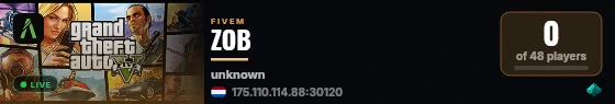 ZOB live status badge