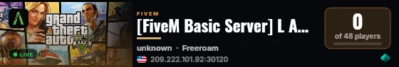 [FiveM Basic Server] L And C FivePD live status badge