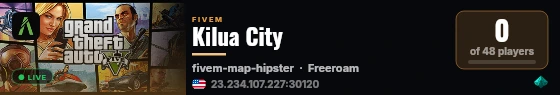 Kilua City live status badge