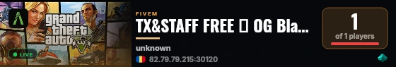 TX&STAFF FREE ★ OG Black Romania BACK live status badge