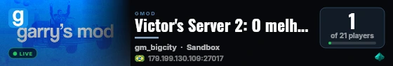 Victor's Server 2: O melhor server BR | Original | Não crasham live status badge