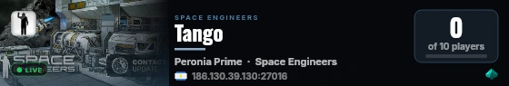 Tango live status badge