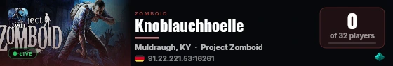 Knoblauchhoelle live status badge