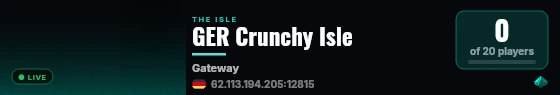 GER Crunchy Isle live status badge