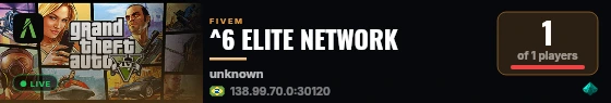 ^6 ELITE NETWORK live status badge