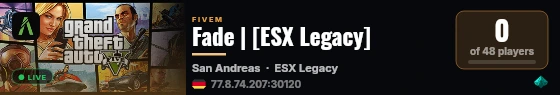Fade | [ESX Legacy] live status badge