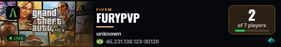 FURYPVP live status badge