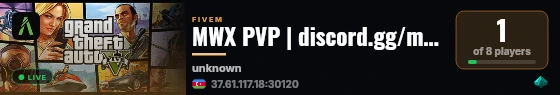 MWX PVP | discord.gg/mwxpvp live status badge