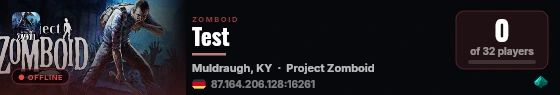 Test live status badge