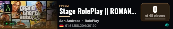 Stage RolePlay || ROMANIA live status badge