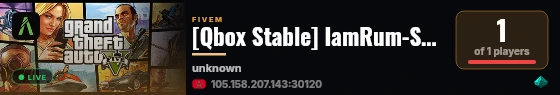 [Qbox Stable] IamRum-Server-Test live status badge