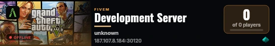 Development Server live status badge