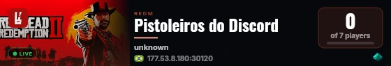 Pistoleiros do Discord live status badge