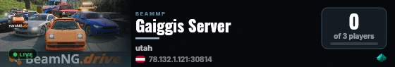 Gaiggis Server live status badge