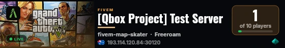 [Qbox Project] Test Server live status badge