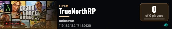 TrueNorthRP live status badge