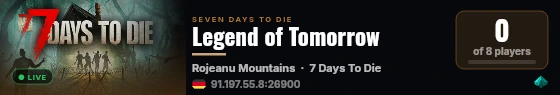 Legend of Tomorrow live status badge