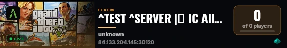 ^TEST ^SERVER |🛡️ IC Allowlist 🛡️ | 🔥 Performance 🔥 | 🛡️ Anti-Cheat 🛡️ live status badge