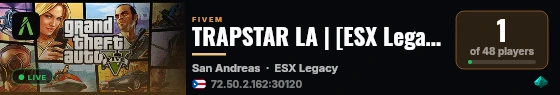 TRAPSTAR LA | [ESX Legacy] live status badge