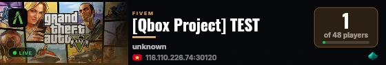 [Qbox Project] TEST live status badge