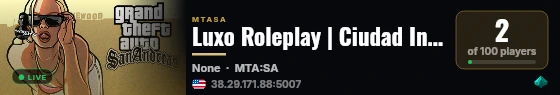 Luxo Roleplay | Ciudad Inspirada En Republica Dominicana, Que Esperas Para Entrar! live status badge