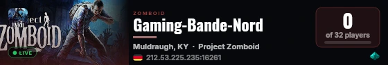 Gaming-Bande-Nord live status badge