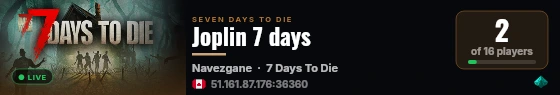Joplin 7 days live status badge