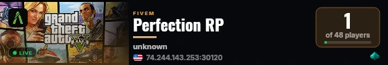 Perfection RP live status badge