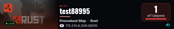 test88995 live status badge
