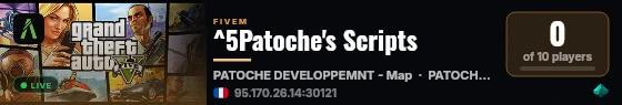 ^5Patoche's Scripts live status badge