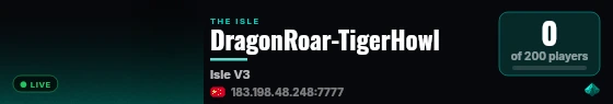 DragonRoar-TigerHowl live status badge