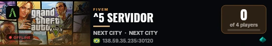 ^5 SERVIDOR live status badge