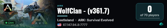 WolfClan - (v361.7) live status badge
