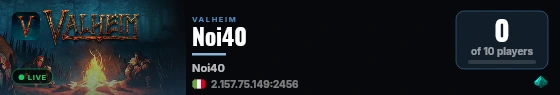 Noi40 live status badge