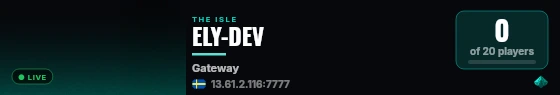 ELY-DEV live status badge