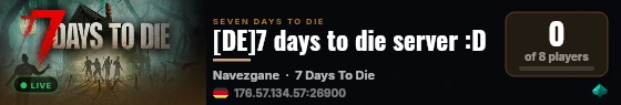 [DE]7 days to die server :D live status badge