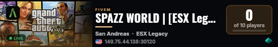 SPAZZ WORLD | [ESX Legacy] live status badge