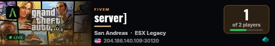 server] live status badge