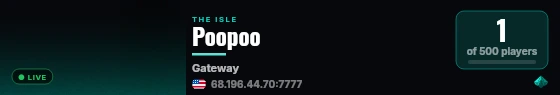 Poopoo live status badge