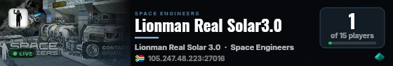 Lionman Real Solar3.0 live status badge