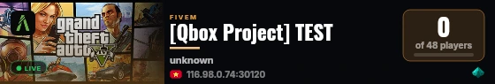 [Qbox Project] TEST live status badge