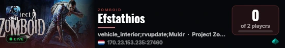 Efstathios live status badge